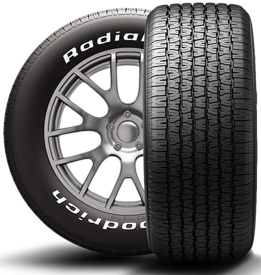 BFGoodrich - Radial T/A - bieżnik opony i widok na bok