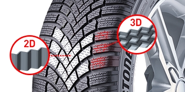 Bridgestone Blizzak LM005 -2D 3D lamele