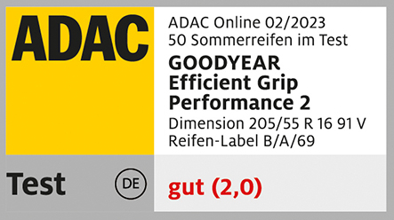 EfficientGrip Performance 2 - 2 miejsce ADAC