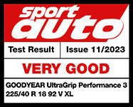  sport auto Rozmiar: 225/40R18 92V Bardzo dobra, 2. z 10 testowanych marek