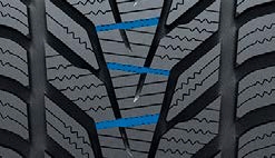 Hankook Winter i*cept evo3 - Optymalizowane zygzakowate rowki barkowe
