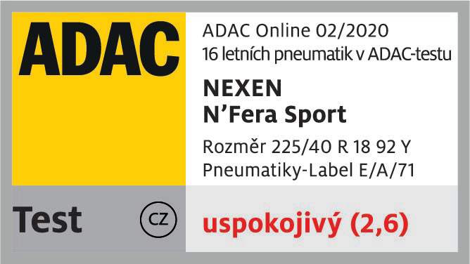 Nexen N Fera Sport - test ADAC