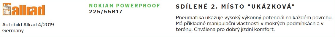 Nokian Powerproof - wynik testu Allrad