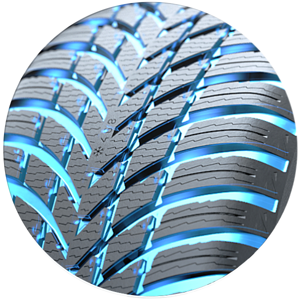 Nokian Tyres Snowproof 2 - odprowadzanie wody